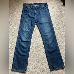 Old Navy Women's Dark Blue Straight Leg Jeans